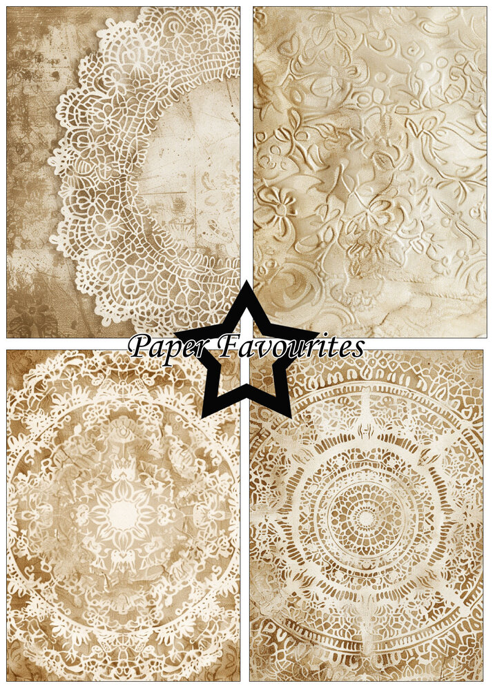 Paper Favourites Vintage Doily Lace A5 Paper Pad (PFA171) Paper Favourites Vintage Doily Lace A5 Paper Pad (PFA171)