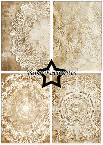 Paper Favourites Vintage Doily Lace A5 Paper Pad (PFA171) Paper Favourites Vintage Doily Lace A5 Paper Pad (PFA171)