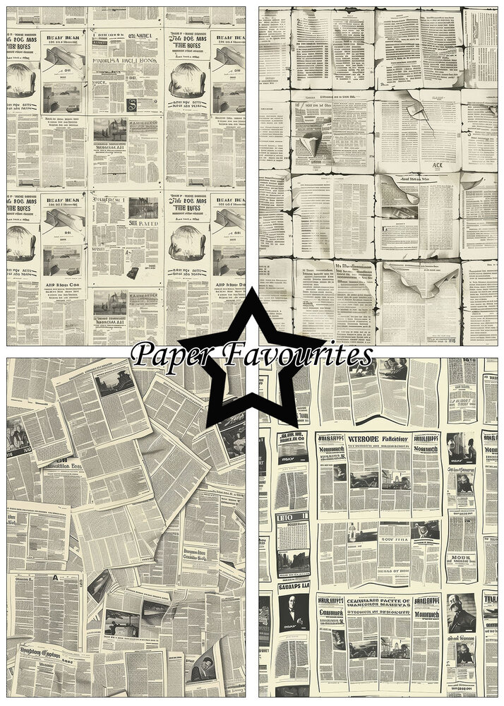 Paper Favourites Vintage Newspaper A5 Paper Pad (PFA172) Paper Favourites Vintage Newspaper A5 Paper Pad (PFA172)
