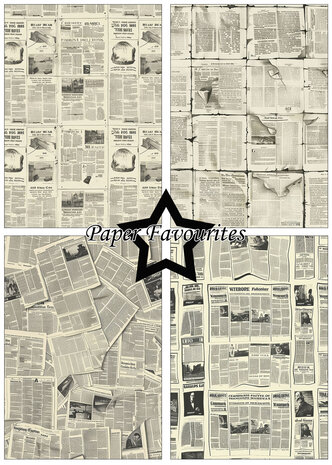 Paper Favourites Vintage Newspaper A5 Paper Pad (PFA172) Paper Favourites Vintage Newspaper A5 Paper Pad (PFA172)