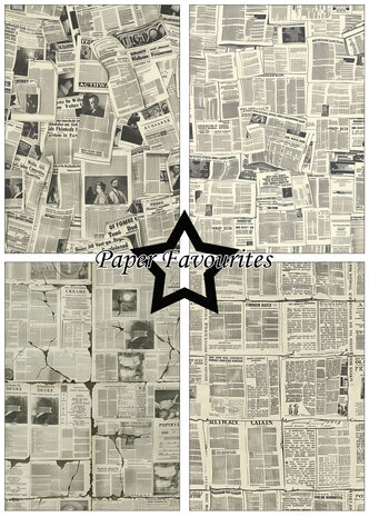 Paper Favourites Vintage Newspaper A5 Paper Pad (PFA172) Paper Favourites Vintage Newspaper A5 Paper Pad (PFA172)