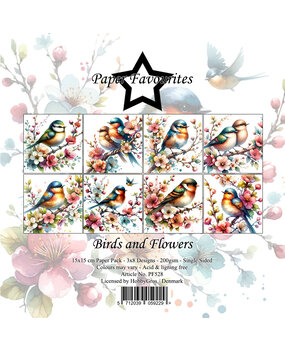 Paper Favourites Birds and Flowers 6x6 Inch Paper Pad (PF528) Paper Favourites Birds and Flowers 6x6 Inch Paper Pad (PF528)