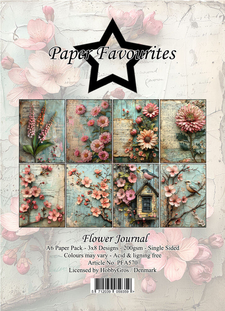 Paper Favourites Flower Journal A6 Paper Pad (PFA570) Paper Favourites Flower Journal A6 Paper Pad (PFA570)