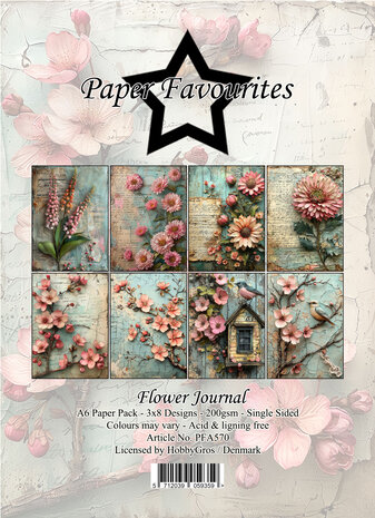 Paper Favourites Flower Journal A6 Paper Pad (PFA570) Paper Favourites Flower Journal A6 Paper Pad (PFA570)