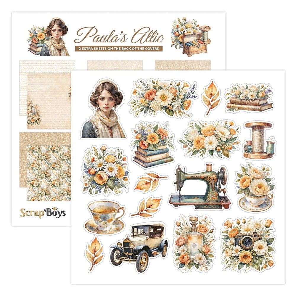 ScrapBoys Paula’s Attic 8x8 Inch Paper Pad (SB-PAUL-10) ScrapBoys Paula’s Attic 8x8 Inch Paper Pad (SB-PAUL-10)