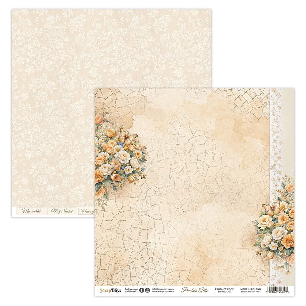 ScrapBoys Paula’s Attic 8x8 Inch Paper Pad (SB-PAUL-10) ScrapBoys Paula’s Attic 8x8 Inch Paper Pad (SB-PAUL-10)
