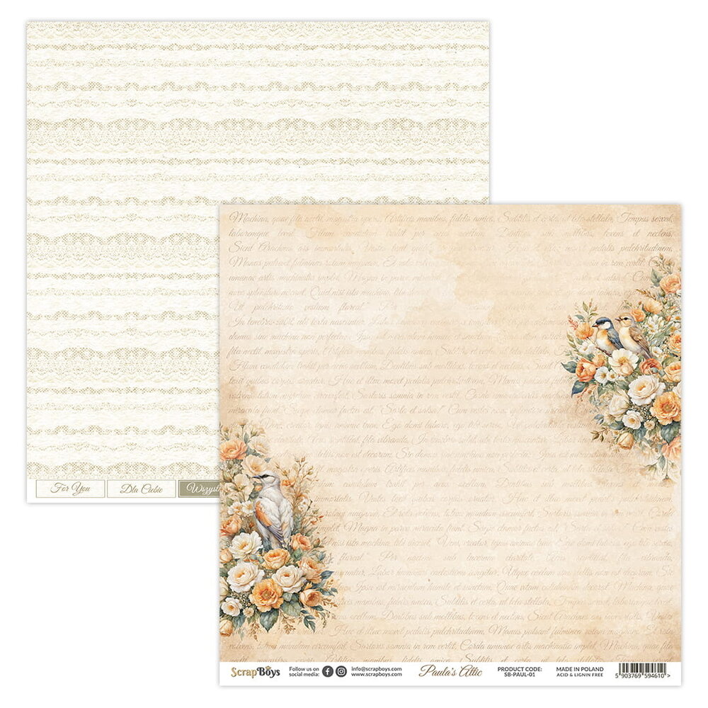 ScrapBoys Paula’s Attic 6x6 Inch Paper Pad (SB-PAUL-09) ScrapBoys Paula’s Attic 6x6 Inch Paper Pad (SB-PAUL-09)