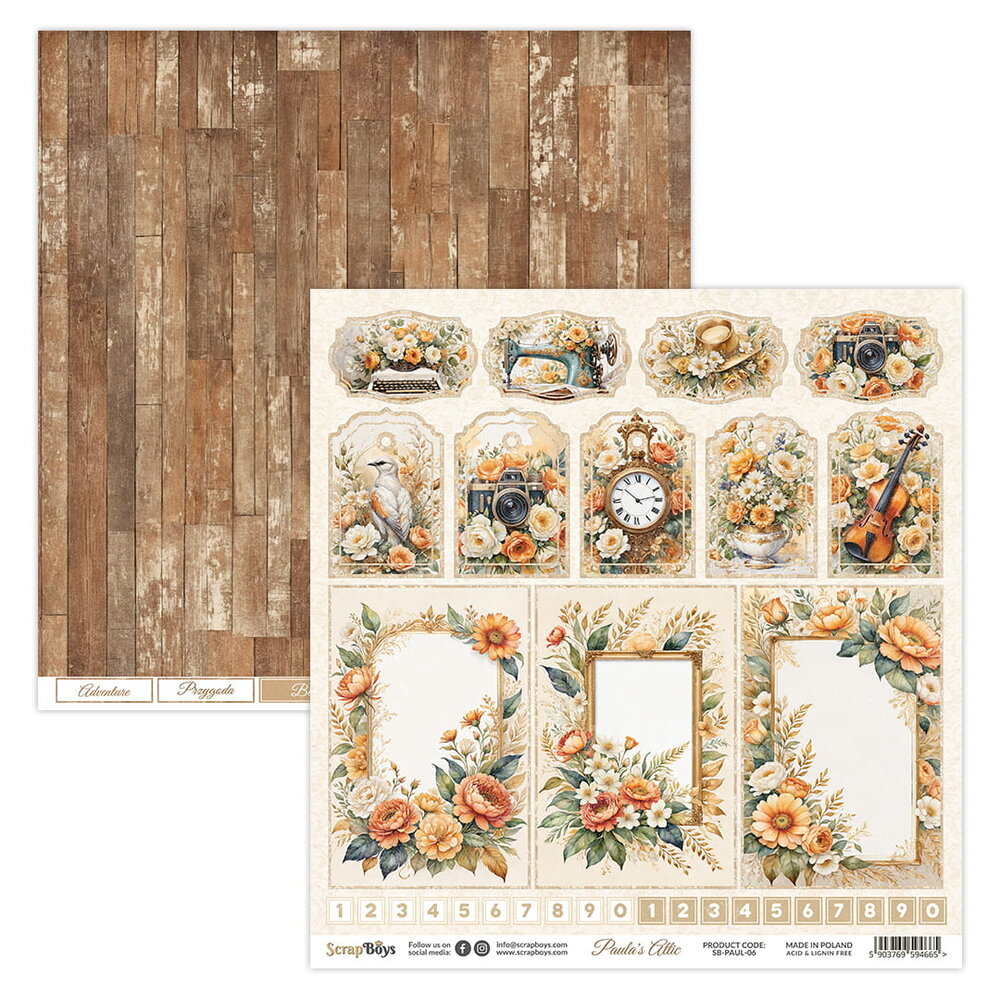 ScrapBoys Paula’s Attic 6x6 Inch Paper Pad (SB-PAUL-09) ScrapBoys Paula’s Attic 6x6 Inch Paper Pad (SB-PAUL-09)