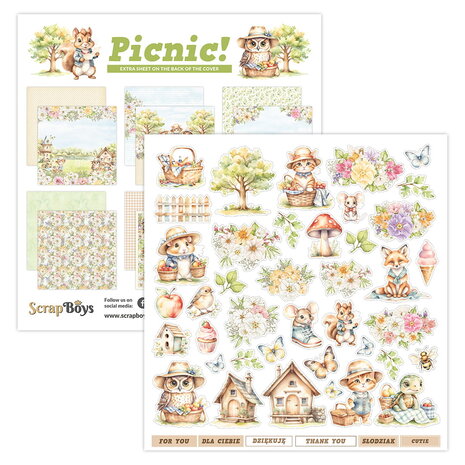 ScrapBoys Picnic! 12x12 Inch Paper Pad (SB-PICN-08) ScrapBoys Picnic! 12x12 Inch Paper Pad (SB-PICN-08)