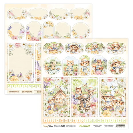 ScrapBoys Picnic! 8x8 Inch Paper Pad (SB-PICN-10) ScrapBoys Picnic! 8x8 Inch Paper Pad (SB-PICN-10)