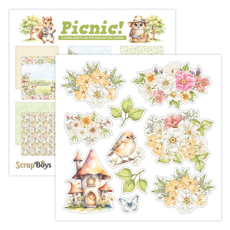 ScrapBoys Picnic! 6x6 Inch Paper Pad (SB-PICN-09) ScrapBoys Picnic! 6x6 Inch Paper Pad (SB-PICN-09)