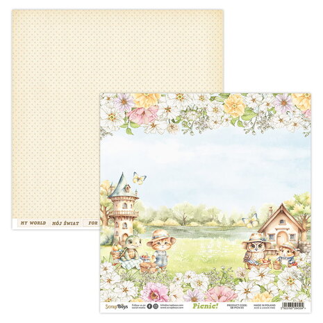 ScrapBoys Picnic! 6x6 Inch Paper Pad (SB-PICN-09) ScrapBoys Picnic! 6x6 Inch Paper Pad (SB-PICN-09)