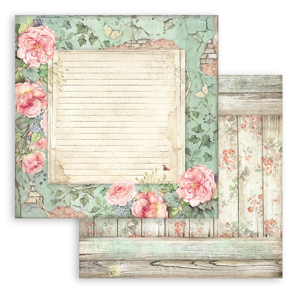 Stamperia House of Roses 12x12 Inch Paper Pack (SBBL66) Stamperia House of Roses 12x12 Inch Paper Pack (SBBL66)