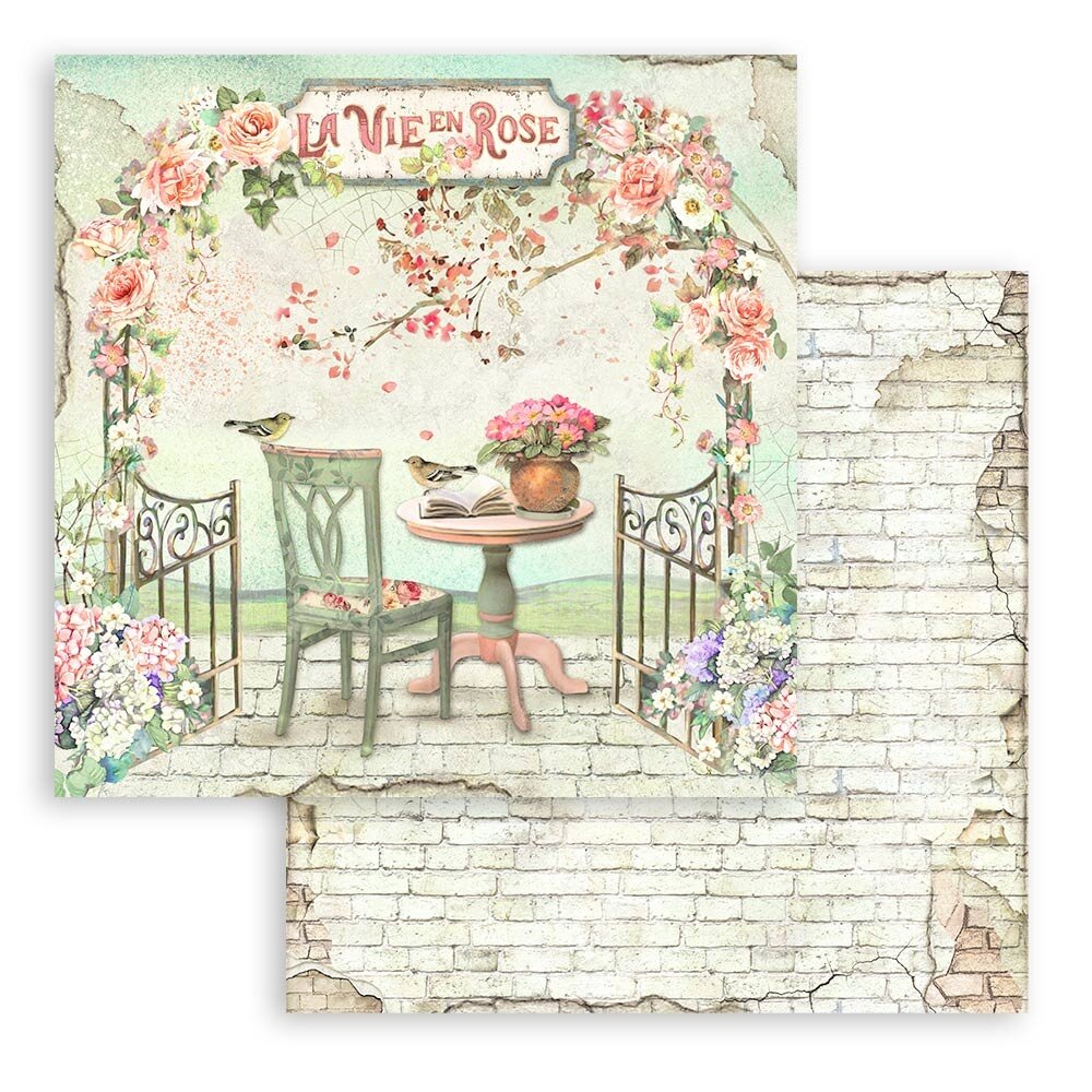 Stamperia House of Roses 8x8 Inch Paper Pack (SBBS08) Stamperia House of Roses 8x8 Inch Paper Pack (SBBS08)