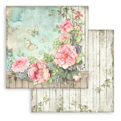 Stamperia House of Roses 8x8 Inch Paper Pack (SBBS08) Stamperia House of Roses 8x8 Inch Paper Pack (SBBS08)