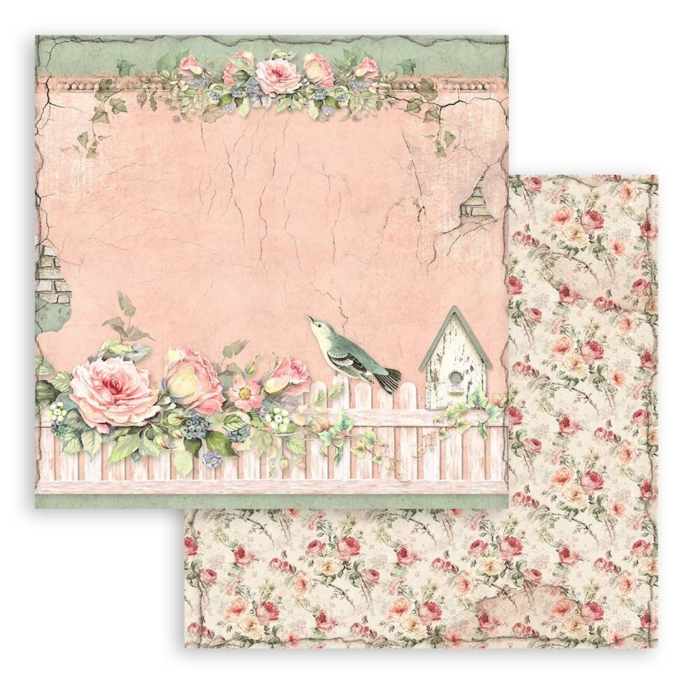 Stamperia House of Roses 8x8 Inch Paper Pack (SBBS08) Stamperia House of Roses 8x8 Inch Paper Pack (SBBS08)