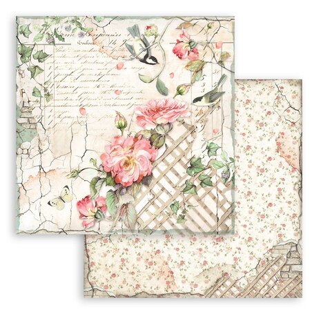 Stamperia House of Roses 8x8 Inch Paper Pack (SBBS08) Stamperia House of Roses 8x8 Inch Paper Pack (SBBS08)