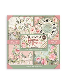 Stamperia House of Roses 12x12 Inch Single Face Paper Pack (SBBXLB23) Stamperia House of Roses 12x12 Inch Single Face Paper Pack (SBBXLB23)