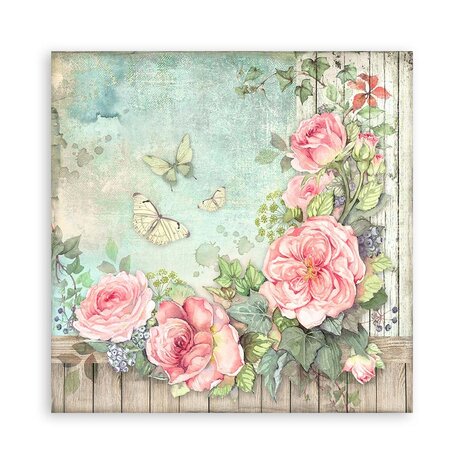 Stamperia House of Roses 12x12 Inch Single Face Paper Pack (SBBXLB23) Stamperia House of Roses 12x12 Inch Single Face Paper Pack (SBBXLB23)