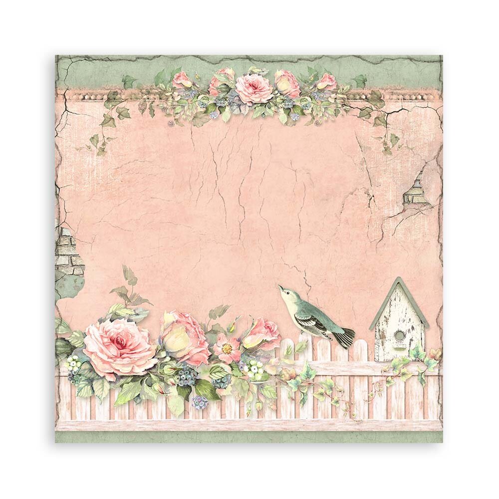 Stamperia House of Roses 12x12 Inch Single Face Paper Pack (SBBXLB23) Stamperia House of Roses 12x12 Inch Single Face Paper Pack (SBBXLB23)