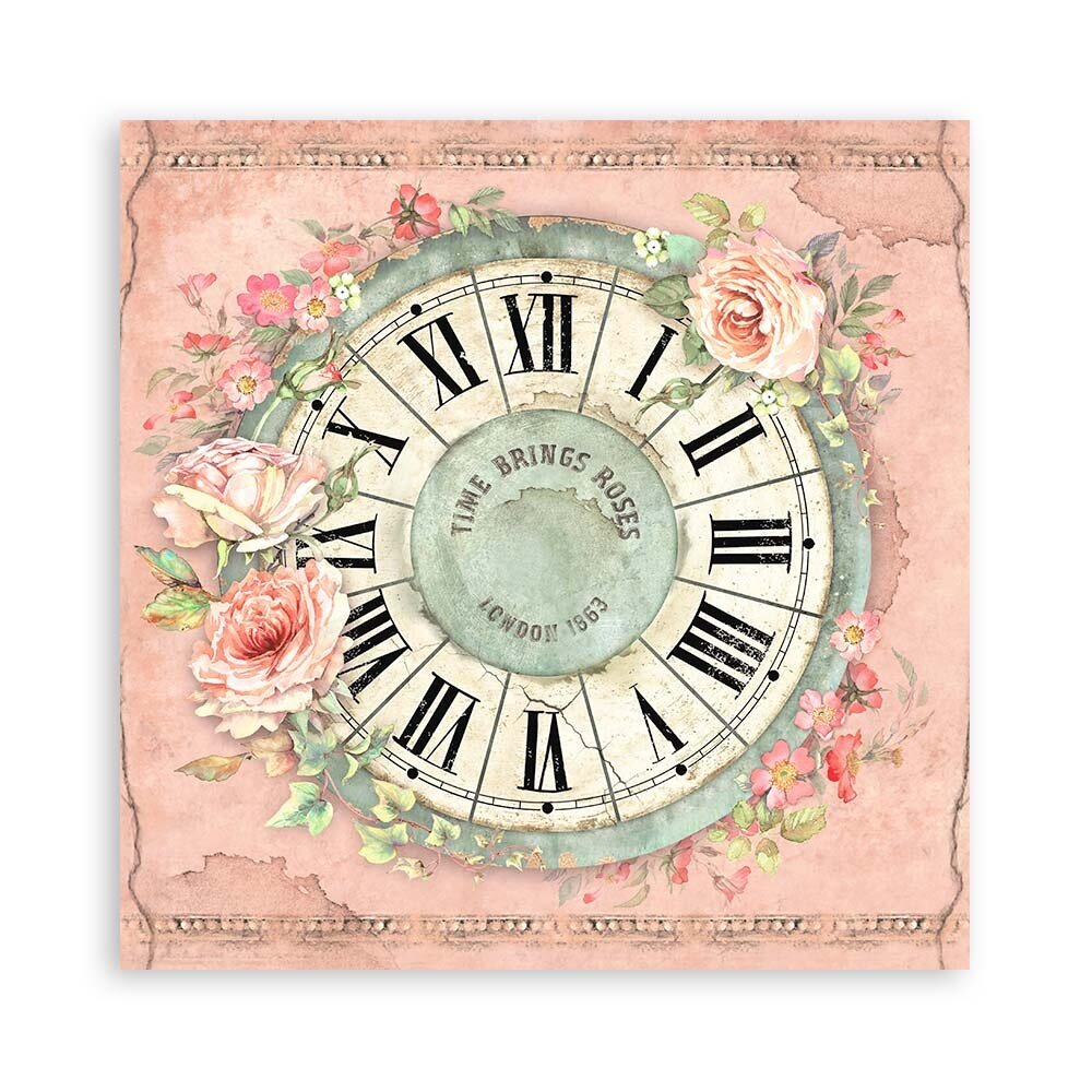 Stamperia House of Roses 8x8 Inch Single Face Paper Pack (SBBSXB11)