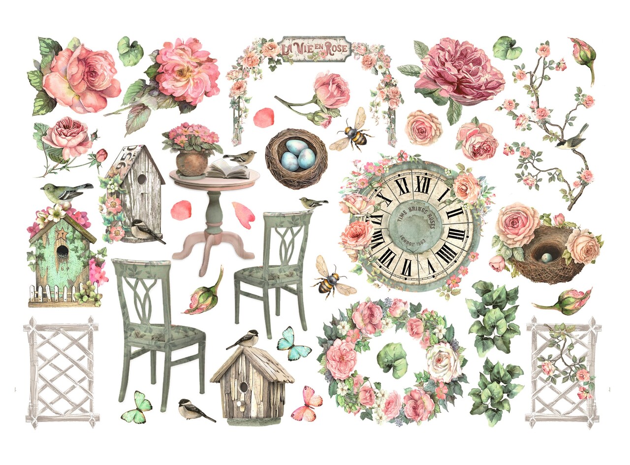 Stamperia House of Roses Ephemera (DFLCT62) Stamperia House of Roses Ephemera (DFLCT62)