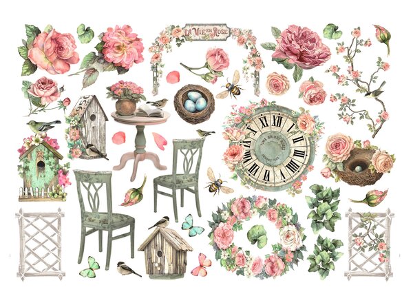 Stamperia House of Roses Ephemera (DFLCT62) Stamperia House of Roses Ephemera (DFLCT62)