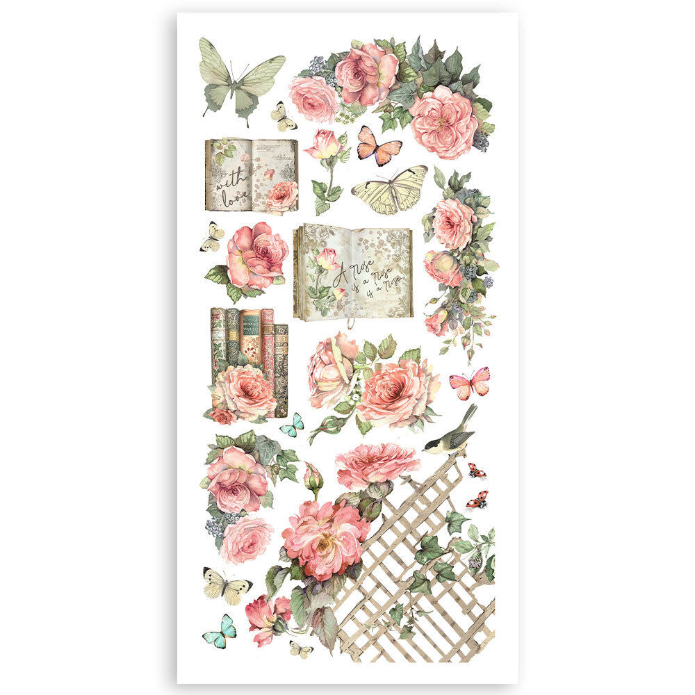 Stamperia House of Roses 6x12 Inch Paper Cut-outs (SBBCT11)