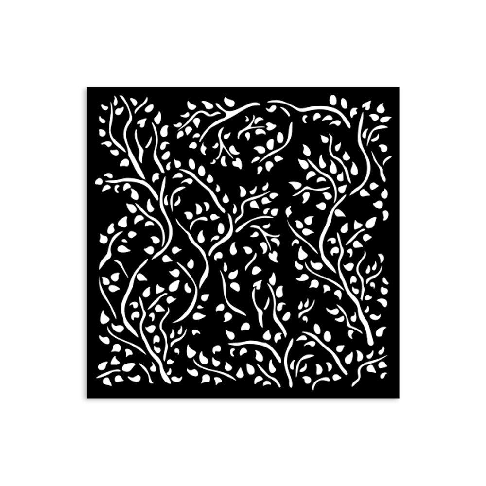 Stamperia House of Roses Thick Stencil 12X12cm Branch Pattern (KSTDS33) Stamperia House of Roses Thick Stencil 12X12cm Branch Pattern (KSTDS33)