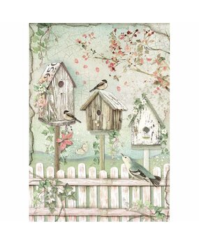 Stamperia House of Roses A4 Rice Paper Nests (DFSA4448)