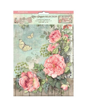 Stamperia House of Roses A4 Rice Paper Selection (DFSA4XHR) Stamperia House of Roses A4 Rice Paper Selection (DFSA4XHR)