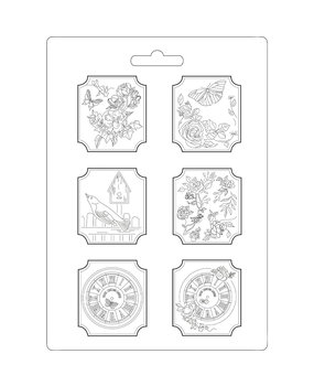 Stamperia House of Roses Soft Mould A4 Plaquettes (K3PTA465)