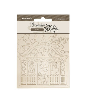 Stamperia House of Roses Decorative Chips Gazebo (SCB259) Stamperia House of Roses Decorative Chips Gazebo (SCB259)