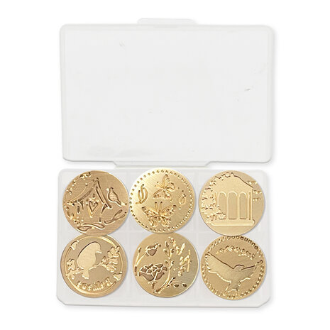 Stamperia House of Roses Set of 6 Seals (WAXSL05) Stamperia House of Roses Set of 6 Seals (WAXSL05)