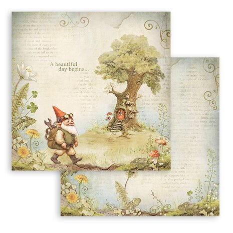 Stamperia Hidden Grove 12x12 Inch Paper Pack (SBBL168) Stamperia Hidden Grove 12x12 Inch Paper Pack (SBBL168)