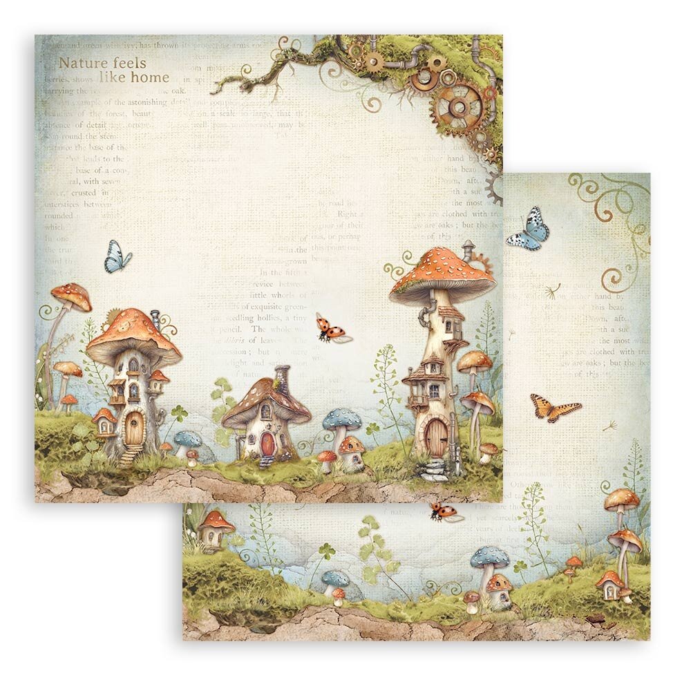 Stamperia Hidden Grove 12x12 Inch Paper Pack (SBBL168) Stamperia Hidden Grove 12x12 Inch Paper Pack (SBBL168)