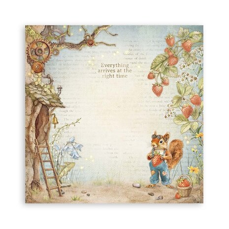 Stamperia Hidden Grove 8x8 Inch Single Face Paper Pack (SBBSXB10)