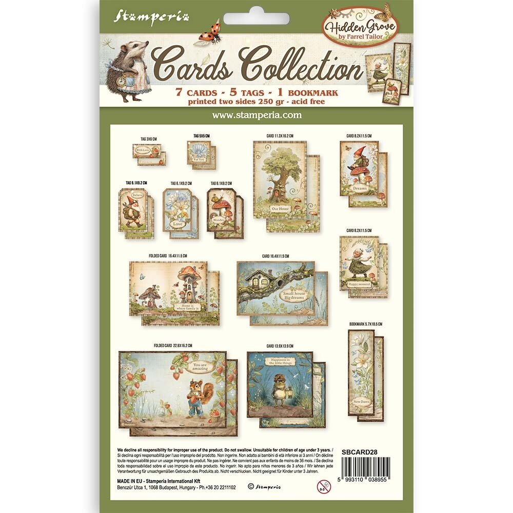 Stamperia Hidden Grove Cards Collection (SBCARD28)