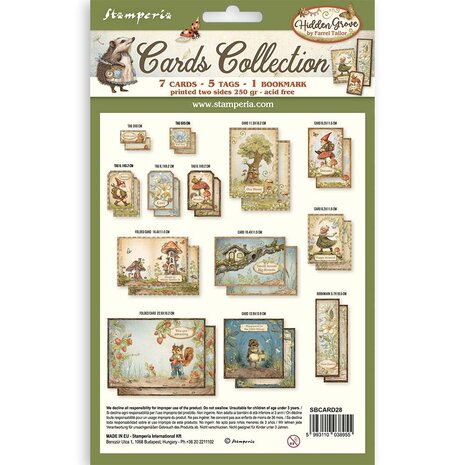 Stamperia Hidden Grove Cards Collection (SBCARD28)