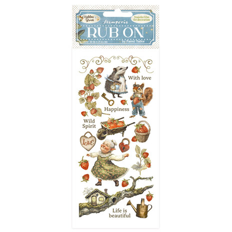 Stamperia Hidden Grove Rub-On 4x8,5 Inch Groove Elements (DFLRB151) Stamperia Hidden Grove Rub-On 4x8,5 Inch Groove Elements (DFLRB151)