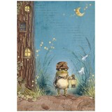 Stamperia Hidden Grove A4 Rice Paper Mr Frog (DFSA41013)