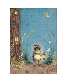 Stamperia Hidden Grove A4 Rice Paper Mr Frog (DFSA41013) Stamperia Hidden Grove A4 Rice Paper Mr Frog (DFSA41013)