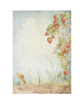 Stamperia Hidden Grove A4 Rice Paper Strawberries (DFSA41014) Stamperia Hidden Grove A4 Rice Paper Strawberries (DFSA41014)