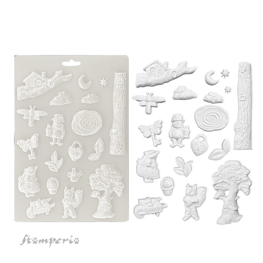 Stamperia Hidden Grove A4 Soft Mould (K3PTA4590) Stamperia Hidden Grove A4 Soft Mould (K3PTA4590)