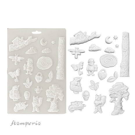 Stamperia Hidden Grove A4 Soft Mould (K3PTA4590) Stamperia Hidden Grove A4 Soft Mould (K3PTA4590)