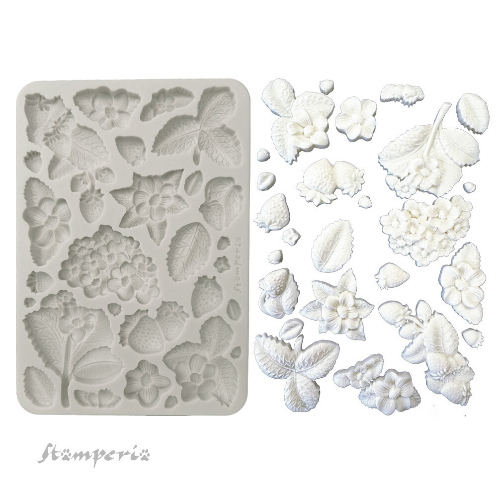 Stamperia Hidden Grove A5 Silicon Mold Strawberries (KACMA575) Stamperia Hidden Grove A5 Silicon Mold Strawberries (KACMA575)