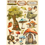 Stamperia Hidden Grove Wooden Shapes A5 (KLSP180)