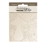 Stamperia Hidden Grove Decorative Chips Mushrooms (SCB257)