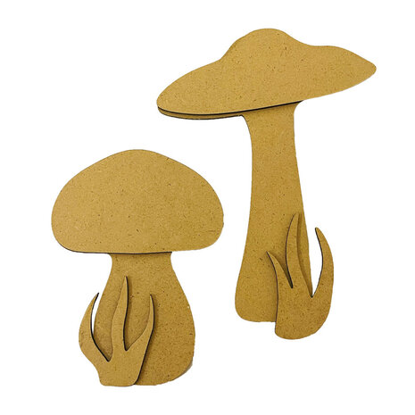 Stamperia Hidden Grove MDF Crafty Shapes Blanks Mushrooms (KLSM44) Stamperia Hidden Grove MDF Crafty Shapes Blanks Mushrooms (KLSM44)