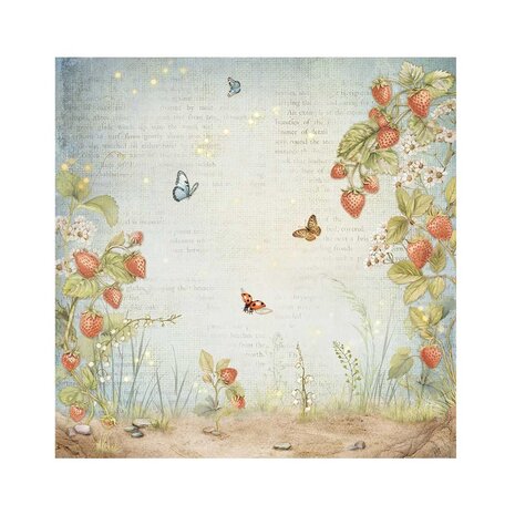Stamperia Hidden Grove 12x12 Inch Fabric Sheet (SBPLT43) Stamperia Hidden Grove 12x12 Inch Fabric Sheet (SBPLT43)